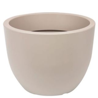 "Muna" round plant pot - 40 cm - grey-beige