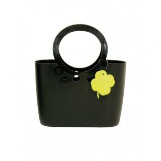 Еластична и устойчива чанта Lily - 16 см - черна - 