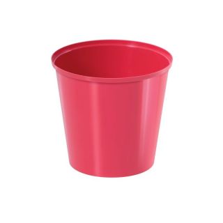 Vaso semplice rotondo - 13 cm - rosso lampone - 