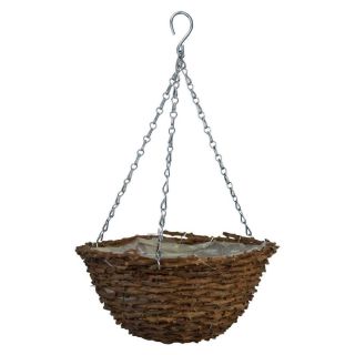 Wickerwork hanging flower basket - 30 cm - model FL5616
