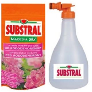 "Magiczna Siła" (Magical power) rhododendron fertilizer - set with a garden hose-mounted dispenser