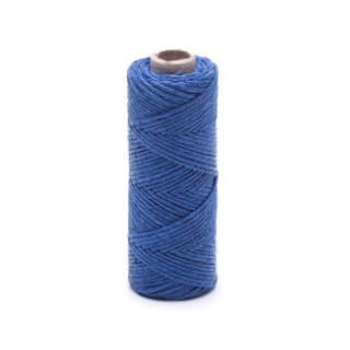Modré lněné voskované vlákno - 20 g / 30 m - 