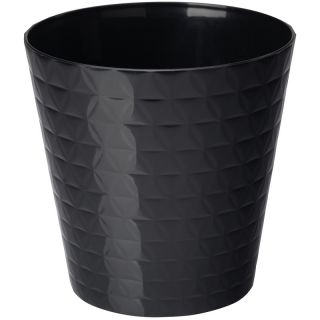 "Diament petit" round pot casing - 15 cm - black