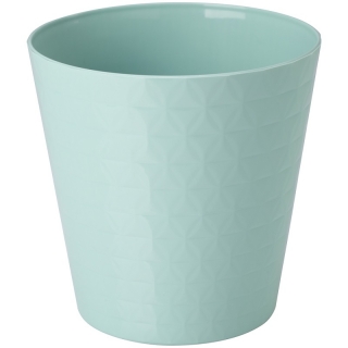 "Diament petit" round pot casing - 25 cm - dusky mint-green