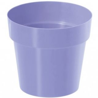Pot sederhana bulat - 12 cm - biru lavender - 