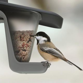 Mesa para pájaros / bandeja de alimentación Birdyfeed Double - para colgar en una línea o rama - gris antracita - 