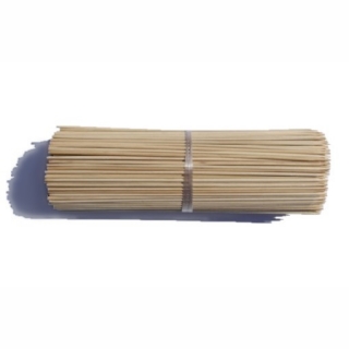 Bastones / palos de bambú tratados - marrón - 60 cm - 10 piezas - 