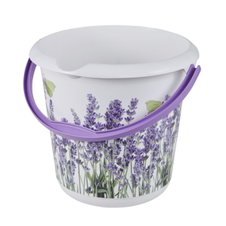 Ilvie - 10-litrový kbelík s ozdobným motivem - levandule - 