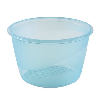 Komplet 3 okroglih posod za hrano - Mia "Polar" - 2,3 litra - ledeno modra - 