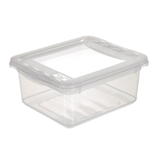 Transparent 1.7-litre Bea container with a lid