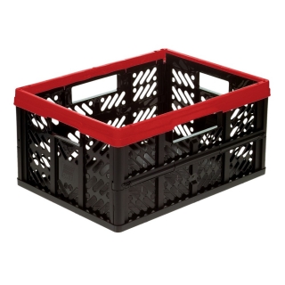 Red 32-litre Klappbox collapsible basket