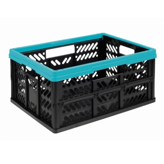 Blue 32-litre Klappbox collapsible basket