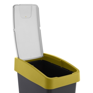 25-liters Capri-gul Magne-soptunnan med ett tryck för att öppna locket - 