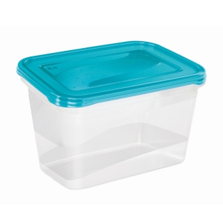 Conjunto de 2 recipientes rectangulares para alimentos - Fredo "Fresh" - 2 litros - azul fresco - 