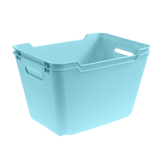 Conteneur de stockage Lotta bleu aqueux de 12 litres - 
