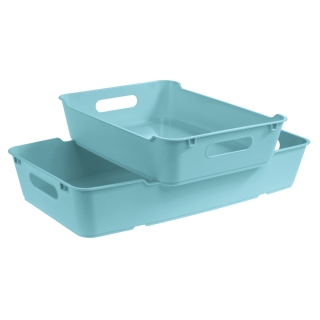 Кутија за кухињски прибор - Лотта - 5,5 литара - воденасто плава - 