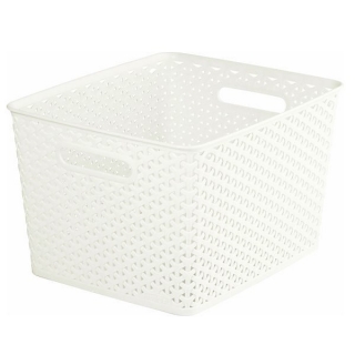 Kremalı-beyaz 18 litrelik My Style basket - 