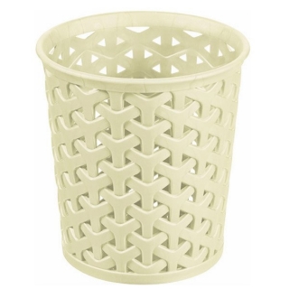 Creamy-white 1.6-litre round My Style basket