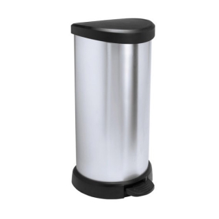 40-litre metallized dustbin