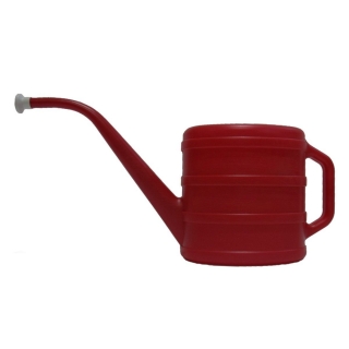 2-litre simple red flower watering can