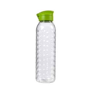 Wasserflasche, Kolben "Dots" - 0,75 Liter - grün - 