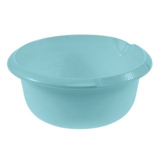 Rund skål med tut - ø 20 cm - vannblå - 