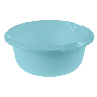 Rund skål med tut - ø 24 cm - vannblå - 