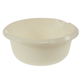 Round bowl with a spout - ø 24 cm - light beige