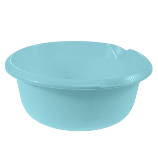Rund skål med pip - ø 32 cm - vattenblå - 
