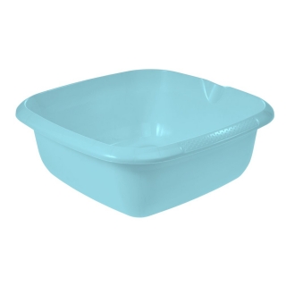Fyrkantig skål med pip - 34 x 34 cm - vattenblå - 