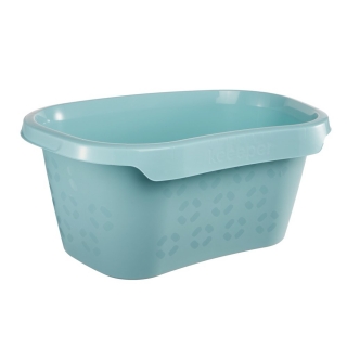 Watery blue "Tilda" laundry wash basin 57.5 x 38 cm