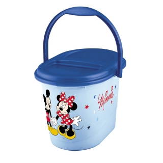Svetlo modrý plienkový kôš „Mickey & Minnie“ - 