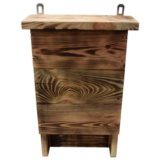 Fledermausbox - verkohltes Holz - 