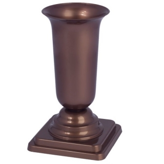 "Dama" tall vase - large - copper coloured