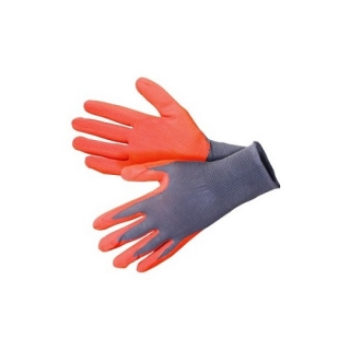 Red Touch garden gloves - size 8 - thin and smooth