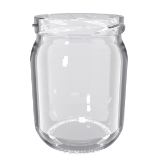 Stekleni kozarci, zidarski kozarci - fi 82 - 540 ml z belimi pokrovi - 32 kosov - 