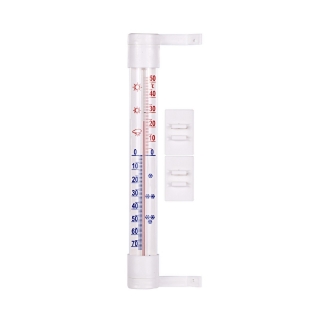 White outdoor thermometer - 230 x 26 mm