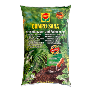 Ensiluokkainen maaperä vihreille kasveille ja palmuille - Compo - 10 litraa - 
