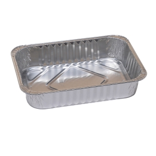 Pikk ristkülikukujuline alumiiniumist koogivorm küpsiste, piparkookide ja lihavõttekookide jaoks - 680 ml - 5 tk - 