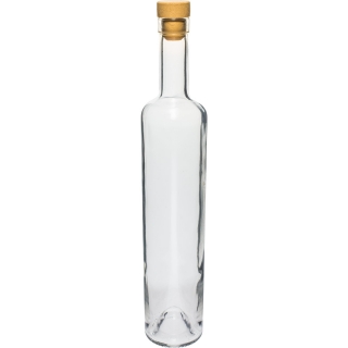 Marina flaske med kork - hvit - 500 ml - 