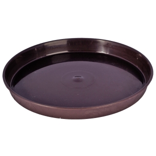 “ Elba”圆形木纹锅盆带飞碟-17厘米-棕色 - 