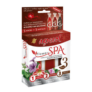 Gėlių SPA - balkonų augalų gydymas - optimaliai parinktas trąšų rinkinys - Agrecol® - 3 x 30 ml - 