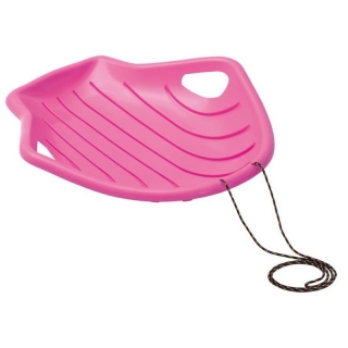Portable snow slider, butt seat sled - Big M - pink