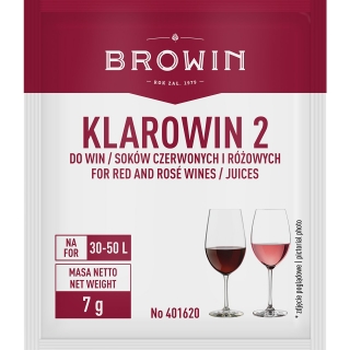Klarowin - klaringsmiddel, finingmiddel for rødvin - 7 g - 
