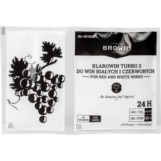Clarificante, clarificante de vino Klarowin Turbo 2 - quitosano + kiselsol - 15 g + 50 g - 