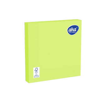 Papieren servetten - 33 x 33 cm - AHA - 20 stuks - lime groen - 