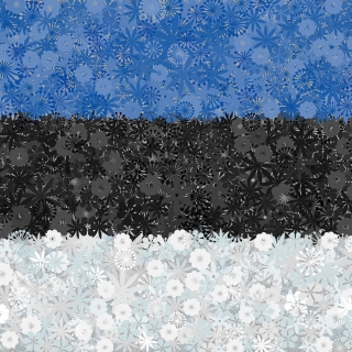 Bandera de Estonia - Semillas de 3 variedades de plantas con flores. - 