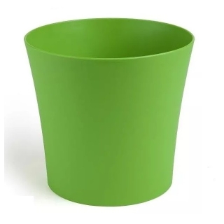 Round flower pot - Fiołek - 12,5 cm - Light green