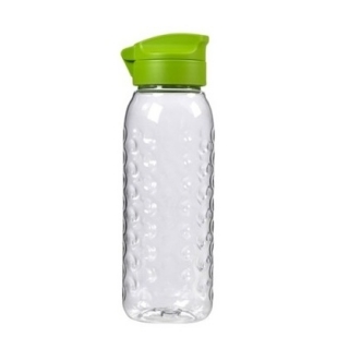 Wasserflasche, Kolben "Dots" - 0,45 Liter - grün - 