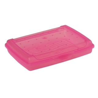 Voedselcontainer, lunchbox "Luca" - 0,5 liter - fris roze - 